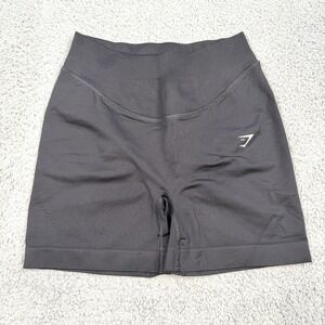 Gymshark Shorts Womens Black Seamless High Waisted Biker Athletic Compression